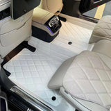 Bespoke Premium Top-Grain Cowhide Leather Floor Mats For Mercedes-Maybach | Made to Measure Handmade Fitment