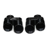 Carbon Fiber Quad Exhaust Tips for BMW X5 X6 X7 G05 G06 G07 2019+ Stainless Steel Bolt-On Exhaust Tailpipe Covers