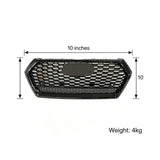 Front Bumper Upper Grille RSQ5 Style Gloss Black Replacement Grill Fit For Audi Q5 SQ5 Sline 2017-2020