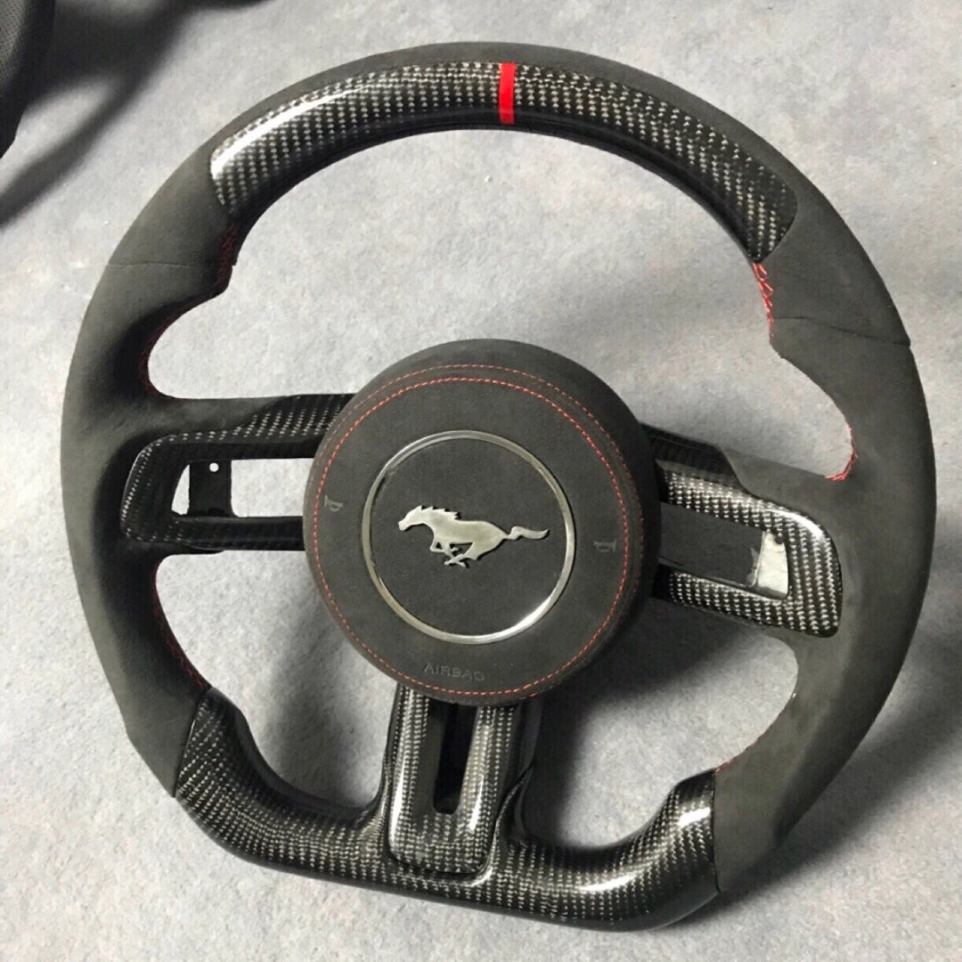 2024+ Ford Mustang S650/S550 Carbon Fiber Steering Wheel Full Custom