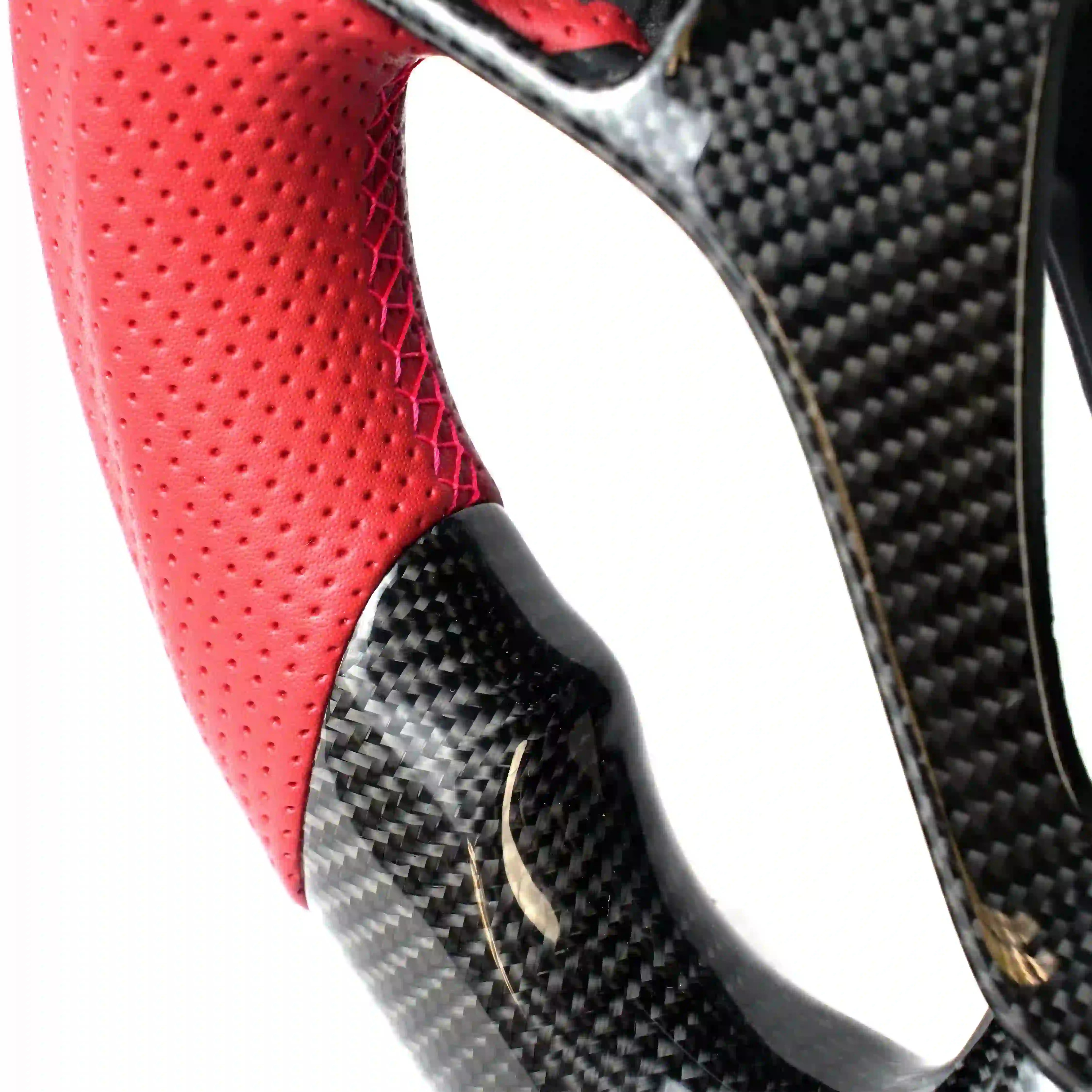 Forged carbon fiber steering wheel texture detail close up Corvette C7