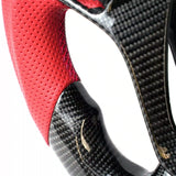 Forged carbon fiber steering wheel texture detail close up Corvette C7