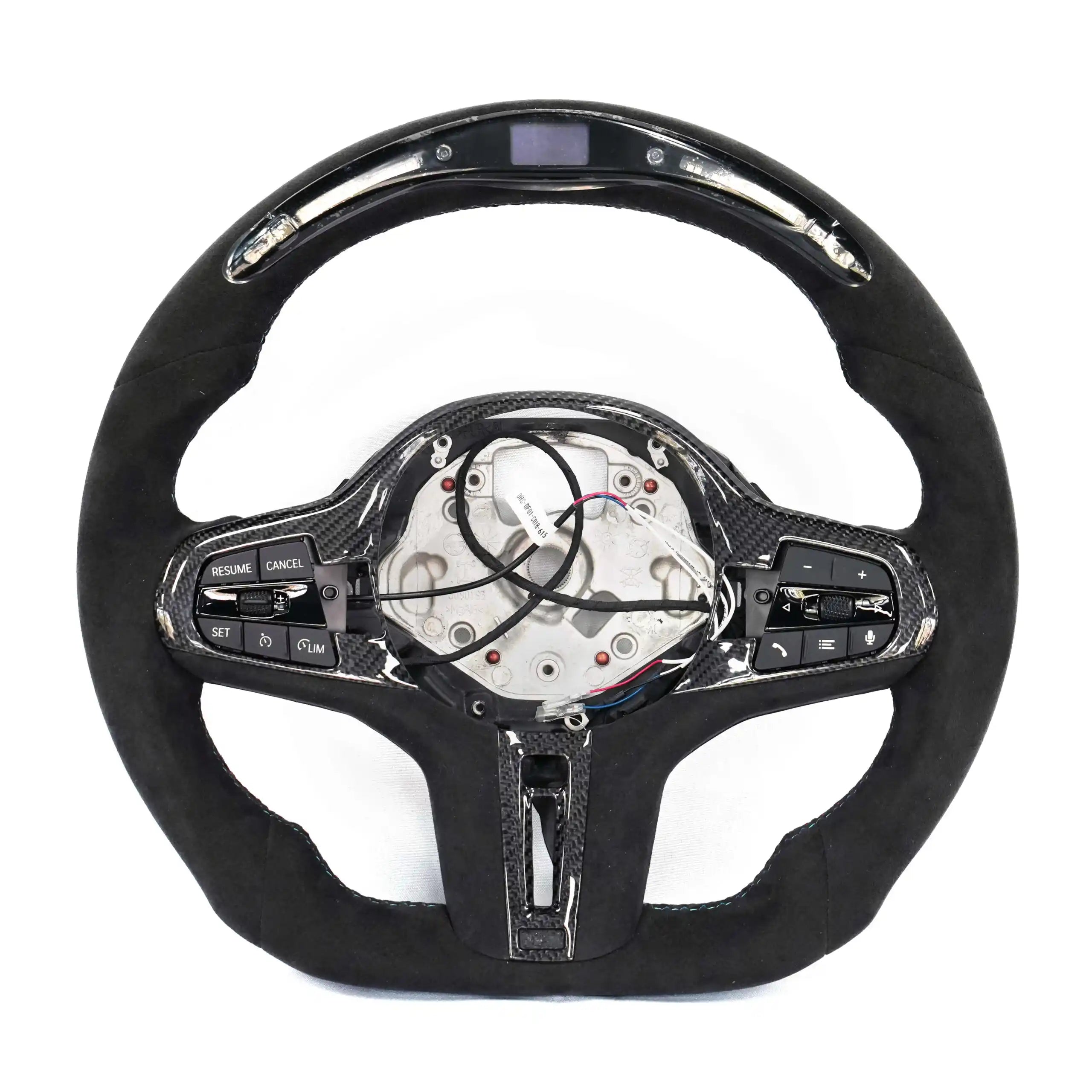 LED Carbon Fiber Performance Steering Wheel with RPM Display – Fits BMW G-Series Pre-LCI 1/2/3/4/5/6/7/8 Series, Z4, X3–X7, and M Models