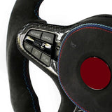 Volante de piel completo a medida para BMW Serie G estilo CS - Pantalla LED y Alcantara completo