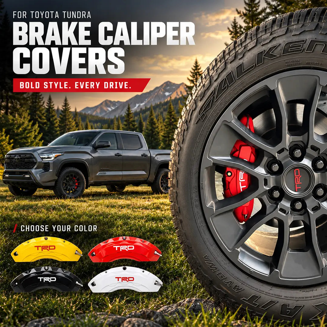 4Pcs Custom Toyota Tundra Brake Caliper Covers – Aluminum, Custom Colors & Logos, No Modification, Heat Resistant
