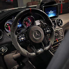 2018-2021 Mercedes-Benz AMG Custom Carbon Fiber Steering Wheel for C, CLA, CLS, E, G, GLA, GLB, GLE, GT, S-Class