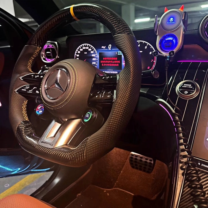 2022-2024 Mercedes-Benz AMG Custom Carbon Fiber Steering Wheel for C, CLA, CLS, E, G, GLA, GLB, GLE, GT, S-Class