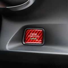 Carbon Fiber Start Stop Engine Button Cover for Camaro (2016–2024) &amp